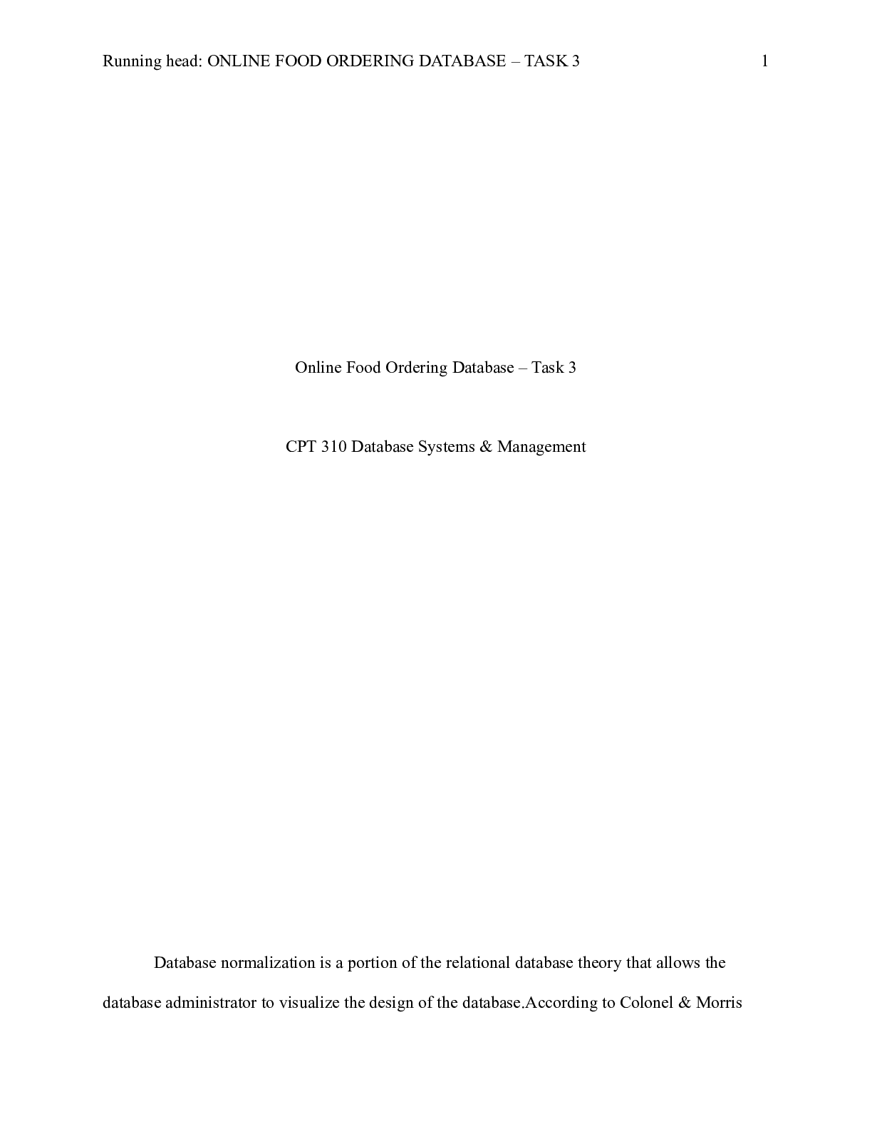 Preview image of CPT 310 Week 3 Assignment.docx document